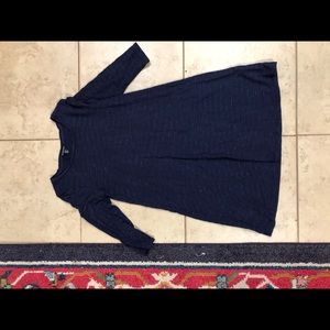 Navy blue swing dress